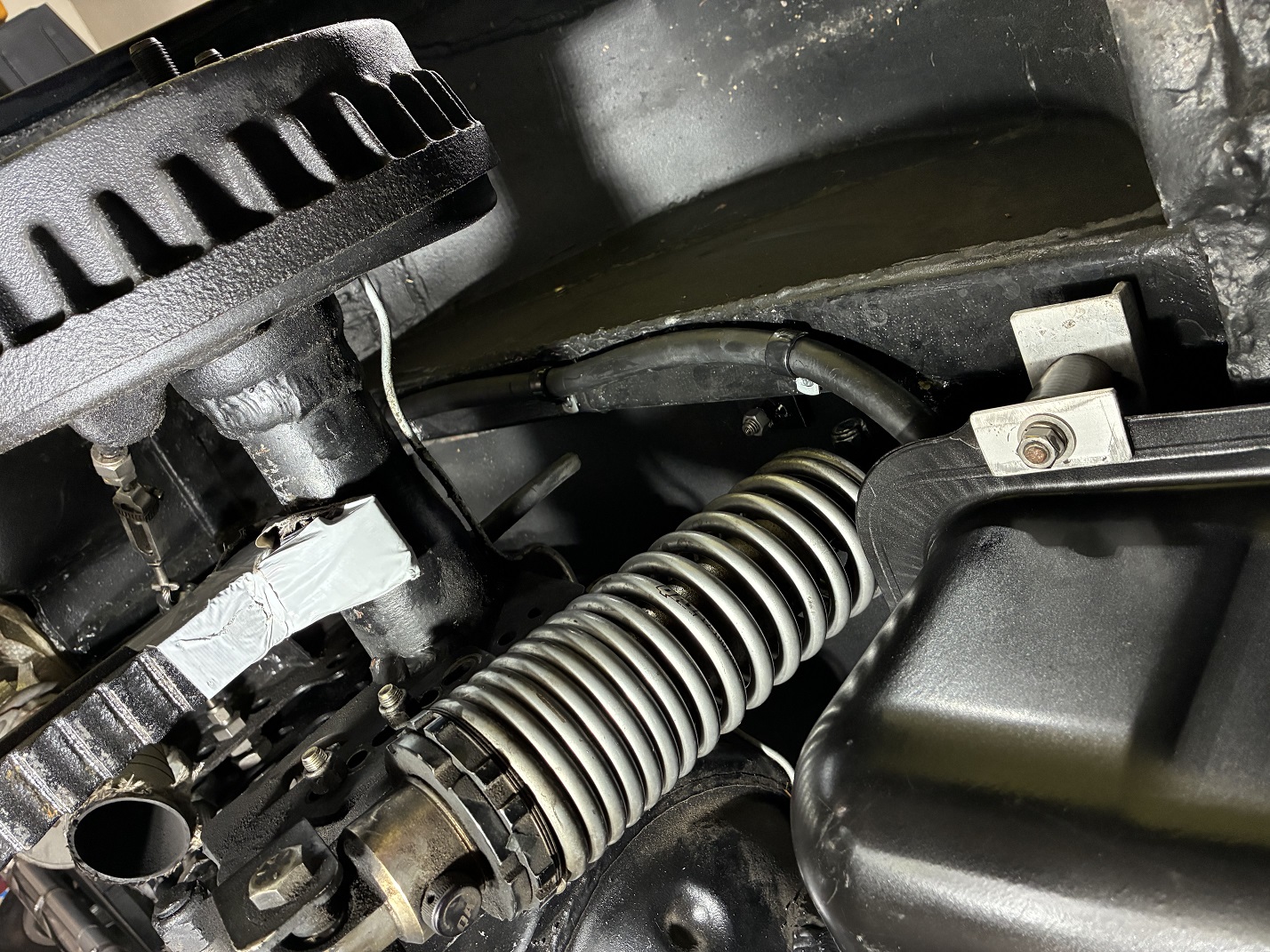 Coil over shock mounting details.